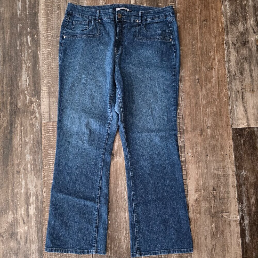 Bandolino Woman's High Rise Blue Jeans 16W